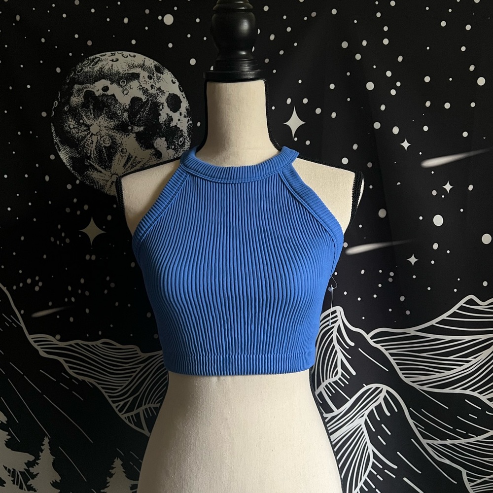 AE Ribbed Cropped Racerback Tank